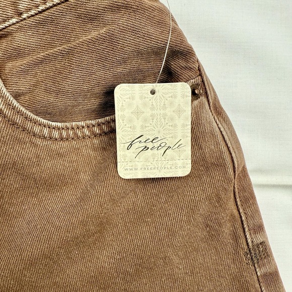 We The Free Makai Brown Women's Denim Shorts Size 2, NWT - Picture 2 of 11